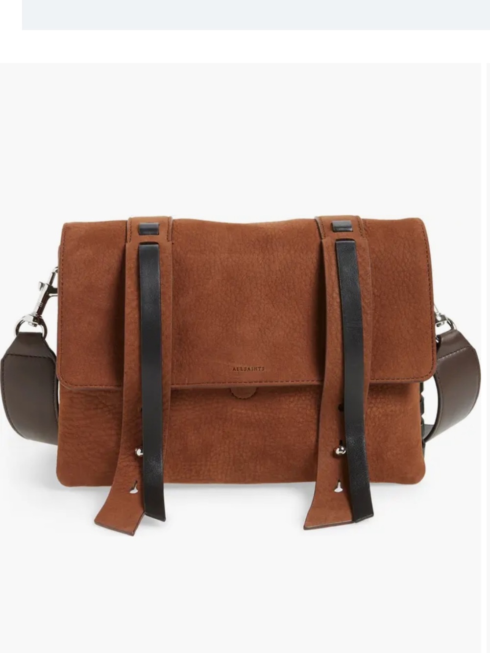 All Saints Leather Fin Box Bag